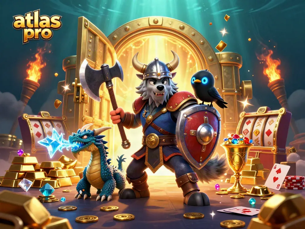 Regarder la magie de l'atlas pro en jouant à des jeux de casino captivants avec des personnages en 3D
